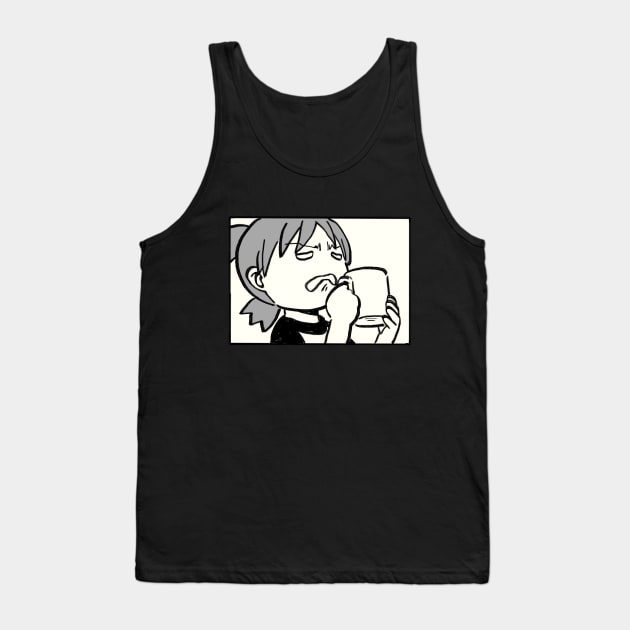 yotsuba reaction to black coffee meme Tank Top by mudwizard